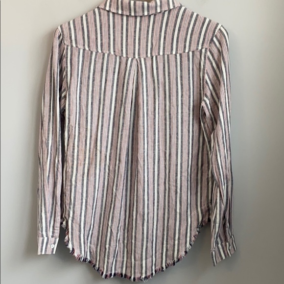 Anthropologie Cloth & Stone striped frayed hem - Picture 6 of 7